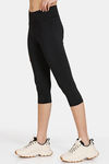 Zelocity Quick Dry 3/4Th Gym Leggings - Jet Black — thumbnail 2